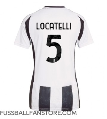 Juventus Manuel Locatelli #5 Replik Heimtrikot Damen 2024-25 Kurzarm